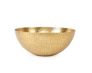 Cuenco DE SERVICIO DE Metal de latón decorativo de tendencia pulido para aspecto real para servir comida deliciosa postre Hotel fiesta de boda - Product Image 1