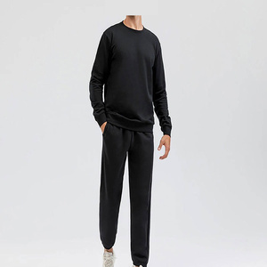Ensemble de survêtement pour hommes en polaire lourde pull pantalon de jogging imprimé survêtement pour la gymnastique et l'entraînement d'hiver - Product Image 2