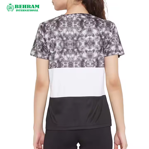 เสื้อยืดธรรมดาไซส์ใหญ่พิเศษสำหรับผู้ชาย-การวิ่งด้านข้างแบบยืดใส่สบายสำหรับทรงหลวมมีให้เลือกหลายขนาด - Product Image 4