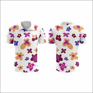 Camisetas de golf para hombre vintage con estampado floral transpirable más vendidas, Polo de uniforme deportivo de secado rápido de alta calidad - Product Image 1