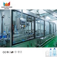 Produit chaud Machine de remplissage entièrement automatique de bouteilles d'eau pure en PET 3L 5L 10L Usine de remplissage d'eau potable minérale en bouteille