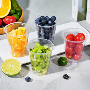 Gobelets en plastique transparents jetables pour boissons froides, gobelets de fête, PET/PLA, modernes, écologiques, en vrac, pour pique-nique, barbecue, mariage, voyage, sans BPA - Product Image 4