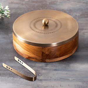 Casserole pour Roti Hot Box pour cuisine Boîte Chapati en bois pour cuisine Hot Pot Roti Box - Product Image 2