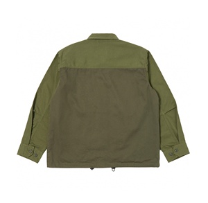 Chaqueta de trabajo de utilidad de cuello vuelto de algodón de sarga informal con forro de trabajo de lona resistente de calidad superior para hombres - Product Image 2