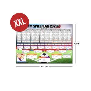 2026 WM Spielplan XXL-Format Fuball Weltmeisterschaft Alle Gruppen & Spiele Im Digitaldruck Beschriftbar - Product Image 2