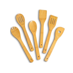 <b>Wooden</b> <b>Spoons</b> for <b>Cooking</b> Nonstick Kitchen Utensil Set of 4 food safe - Product Image 3