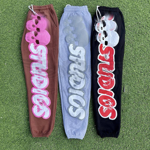 Léger meilleure vente Fitness Jogging fermeture éclair Style personnalisé contraste couleur hommes vêtements d'extérieur bouffée impression survêtements - Product Image 4