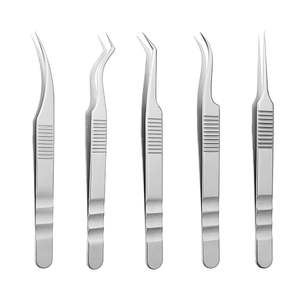 Extension supérieure de pince à épiler professionnelle en acier inoxydable de haute qualité avec outil de beauté à pointe pointue durable - Product Image 1