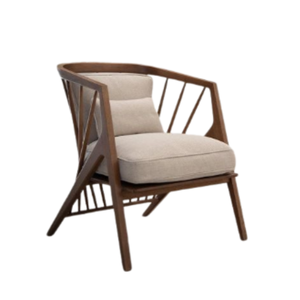 Best Quality One Seat Sofa <b>Chairs</b> Nordic Solid <b>Wood</b> Armchairs For Home Restaurant Handmade Home Furniture Wholesale Price - Product Image 2