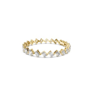 Pulsera de tenis de moissanita con corte radiante esmeralda de 13.73 TCW, plata de ley 925, joyería fina para novias y bodas, 6.5 pulgadas, para mujer - Product Image 4