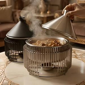 Luxury Thermal Insulated Hot Pot with Stylish Lid Perfect for Keeping Food Warm During Home Dining Buffet Festive Celebrations - Product Image 2