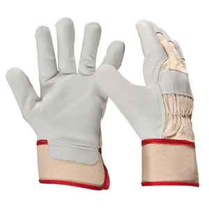 Custom logo best Cow Goatskin Grain Leather Mechanic <b>Gloves</b> <b>Driver</b> <b>Gloves</b> Anti-Cut Anti-Impact Functions Mechanic <b>Gloves</b> - Product Image 1