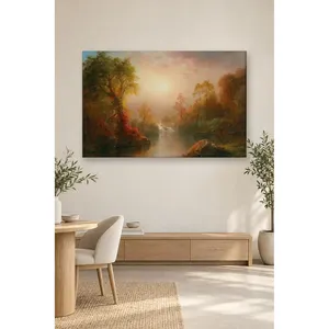 Impression sur toile Fida Frederic Church Misty Autumn River - Product Image 4