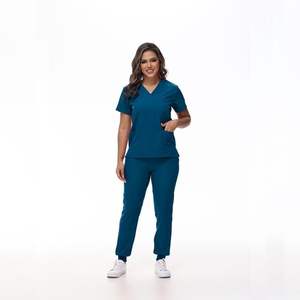 Infirmière médecin uniforme Polyester coton soins infirmiers hôpital uniformes ensembles gommages médicaux femmes Salon de beauté uniforme opération vêtements - Product Image 3