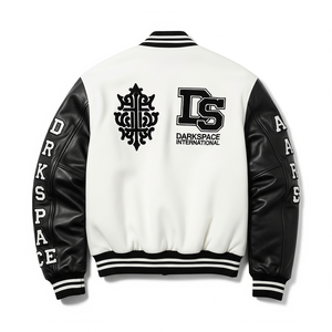 Veste universitaire à capuche personnalisable Lettres en chenille Nouveau design Col montant Saison hivernale Matériau chaud durable Logo avant arrière - Product Image 6