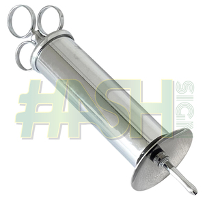 Jeringa manual duradera de tres anillos con diseño de signo de hash para irrigación externa, certificada CE, para uso clínico, acabado de latón cromado (3 tamaños) - Product Image 5