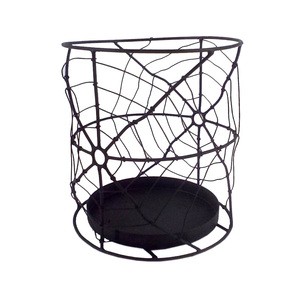 Noir mat Métal Photophore De Noël Décoratif Noir Couleur Pour La Maison De Mariage De Noël Table Éclairage Décor À La Main - Product Image 1