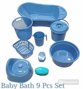 Juego de Baño para Bebé de 9 Piezas de Plástico, Artículos de Baño, Embalaje Suelto, Diseño Liso, Multicolor, Calidad Premium, Uso Doméstico, Venta al por Mayor - Product Image 6