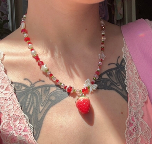 Gargantilla Ajustable con Cuentas Estilo Kawaii - Collares Hechos a Mano con Cuentas Estilo Coquette - Joyería Fairy Core - Product Image 2