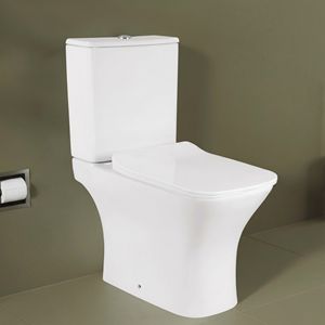 Inodoro de Cerámica de Dos Piezas de Diseño Moderno Ultima con Drenaje en Forma de P y S - Product Image 3