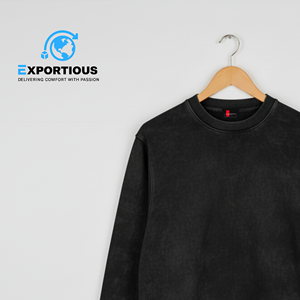 Sweat-shirt unisexe vintage à lavage acide sur mesure 100% coton Hiver pour hommes et femmes - Product Image 6