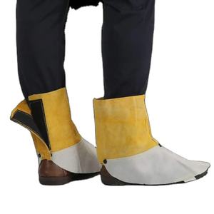 รองเท้าหนังวัวแท้คุณภาพพรีเมียมสำหรับช่างเชื่อม ป้องกันการบาดเจ็บในการทำงาน ปกป้องขา หนังคุณภาพสูง - Product Image 2