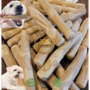 TAKIMEX Ecológico Café Palo de Madera Cachorro Masticar Juguete PARA EL Entrenamiento de Perros y La Salud Dental para Navidad Halloween Cumpleaños 2025 - Product Image 1