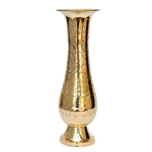 Classic Metal Flower Vase Best Selling Elegance <b>Decorative</b> Flower Vase <b>Golden</b> Color Metal Flower Vase Desk Floral Display - Product Image 6