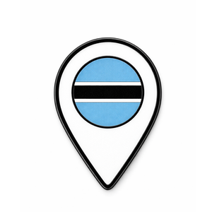 Épingles de drapeau du Botswana en émail métallique de forme personnalisée - Product Image 5