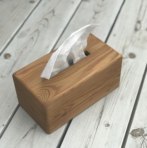 Handmade Wooden <b>Tissue</b> <b>Box</b> Holder with Smooth Finish Natural Wood <b>Tissue</b> Cover for Tabletop Use - Product Image 2