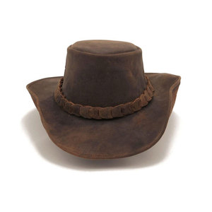 Premium Quality Wholesale Price Leather <b>Hats</b> Top Selling Pakistan Made Durable Hot Sale Leather <b>Hat</b> - Product Image 2