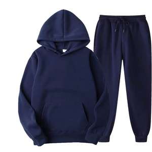 Ensemble de survêtement décontracté pour homme personnalisé, sweat-shirt à capuche, pantalon de survêtement, molleton doublé uni, streetwear, 2 pièces, homme, vierge - Product Image 6