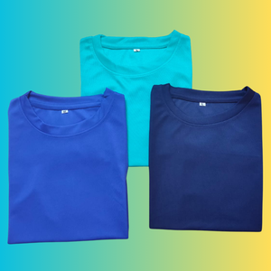 T-shirt unisexe 100% polyester à col rond avec motif imprimé par sublimation anti-odeur et antibactérien - Haut basique confortable et tendance - Product Image 3