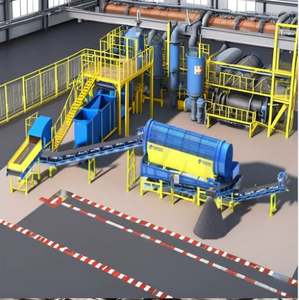 Engrenage de roulement de moteur contrôlé par PLC haute résistance 600 kg pour installation de traitement des déchets en acier doux, recyclage, puissance 90-160 kW, garantie 1 an - Product Image 4