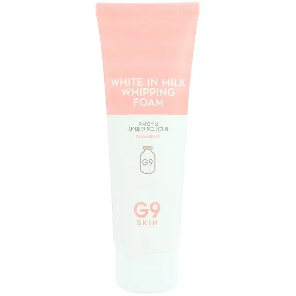 Korean K Beauty SkinCare Deep Cleansing Natural Ingredient G9skin White In Milk Whipping foam Facial Cleanser 120ml