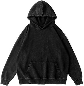Sudadera con capucha de lavado ácido de estilo callejero para hombre de diseñador 2025, ropa de hombre bordada, estampado Digital, cuello con capucha de patrón sólido para invierno - Product Image 1