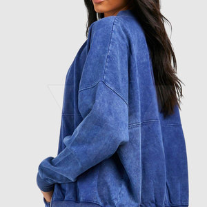 Chándales de lavado ácido de alta calidad para mujer, venta en línea, chándales personalizados de algodón con lavado ácido para mujer - Product Image 5