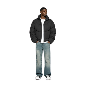 Chaqueta Unisex Ecológica, Cortavientos, de Forro Polar de Poliéster Mate, con Cuello Alto, Transpirable, para Invierno, Tallas Grandes, con Cierre, Diseño Urbano - Product Image 1