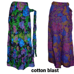 Long Chiffon 100% Silk Floor-Length Skirt Dress Floral Print Embroidery Bohemian Beach Wrap Gypsy Cover <b>Belt</b> Hippie Clothing - Product Image 3