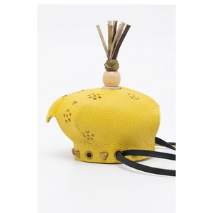Custom Designs Yellow Leather Falconry Hood With Embossed Design And Tassel Top Hunting Equipment For Birds Prey Falconry Hood - Product Image 4