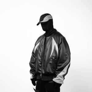 Blouson aviateur en laine brodé avec patchs en chenille personnalisés pour hommes blousons aviateur Hip Hop pour bombardier d'hiver Baseball Letterman - Product Image 2