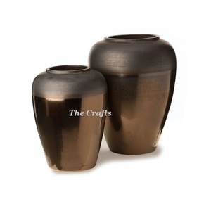 Juego de jarrones de maceta de aluminio de dos tamaños diferentes Florero para eventos de boda Uso decorativo de mesa - Product Image 1