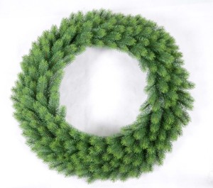 Corona Navideña de 45–180 cm – Coronas Artificiales de Lujo con Decoraciones, Efecto Nieve, Piñas y Luces LED - Product Image 1