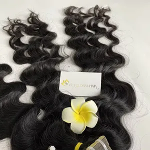 Hot Selling product 2024, natural wave tape in hair double drawn natural color human hair extensions from Vietnam