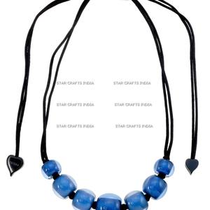 สร้อยคอเครื่องประดับแฟชั่นทันสมัยมีหลายสีสร้อยคอลูกปัดเรซินดีไซน์ทันสมัยปรับแต่งได้ใหม่ - Product Image 4