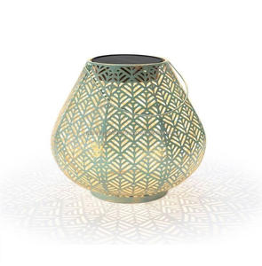 Linterna con acabado antiguo con asa Portavelas de Navidad Vela Linterna Decoración para el hogar - Product Image 1