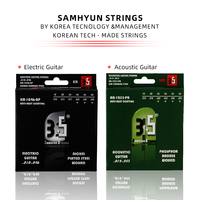 3.S Premium Korean Brand Stainless Steel Carbon Fiber Acoustic Electric Guitar Strings Stringed Instruments Parts Accessories