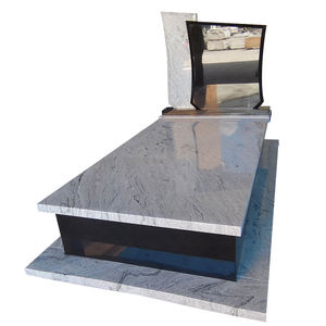 Новый натуральный виконт из белого гранита, индийский черный гранитный надгробный камень - Product Image 4