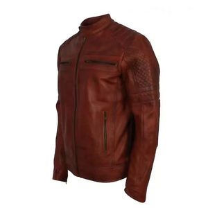 2024 Latest Design <b>Men's</b> Top Quality Fashion <b>Men's</b> Leather <b>Jackets</b>, Autumn <b>Suede</b> Solid Color <b>Men's</b> <b>Jacket</b>, Leather Male <b>Jacket</b>. - Product Image 2