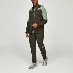 Survêtement surdimensionné à logo personnalisé, ensemble de jogging en nylon, jogging d'entraînement, ensemble de survêtement coupe-vent en nylon personnalisé, ensemble de survêtement - Product Image 1